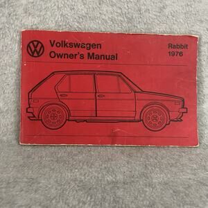 1976 Volkswagen Rabbit Owners Manual VW Owner User Instruction Guide Book